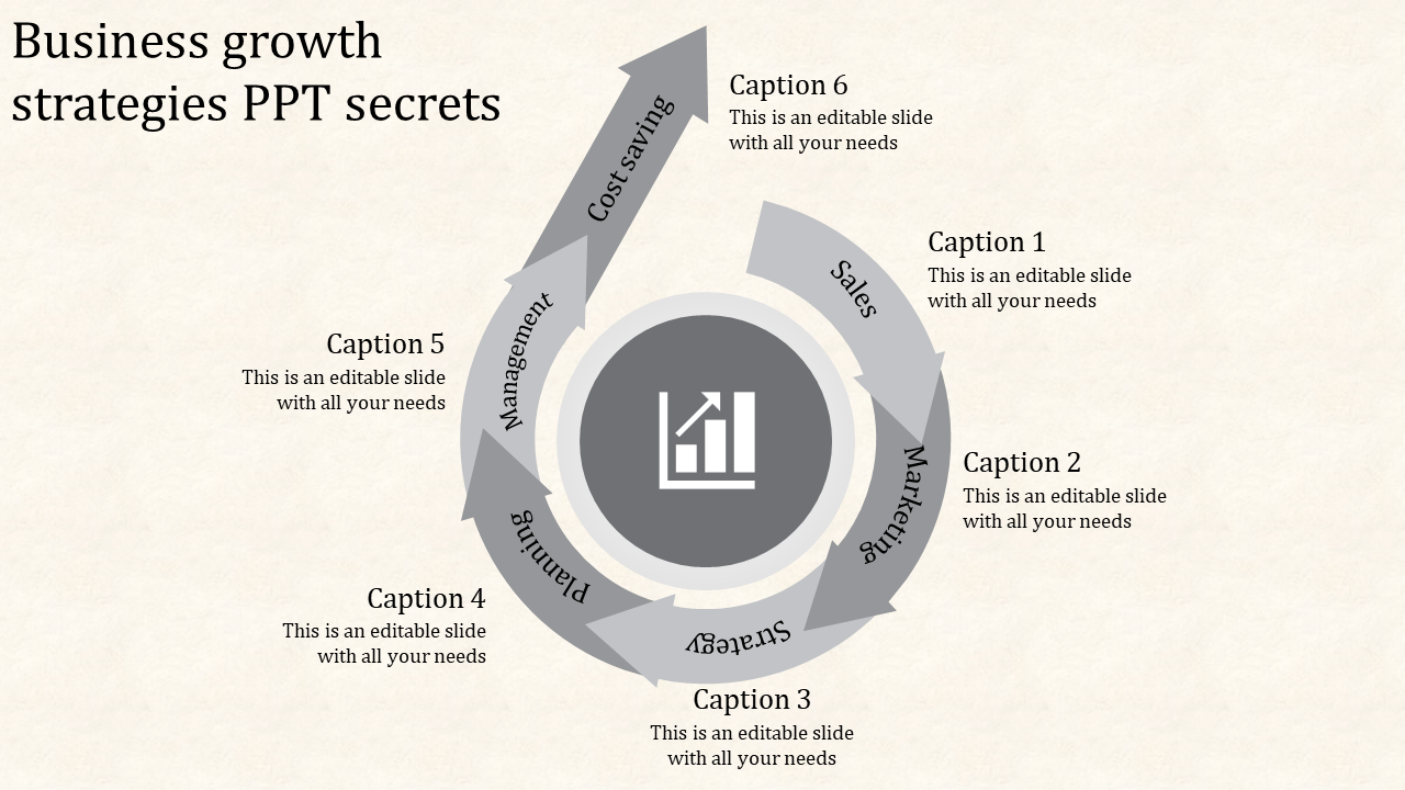 business growth strategies ppt-6-grey